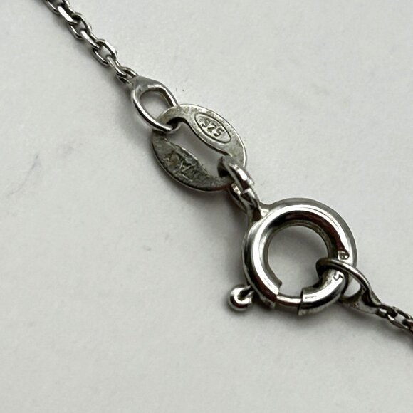 Sterling Silver St Christopher Medal Necklace 16” 925 Italy Chain Religious - Picture 3 of 9